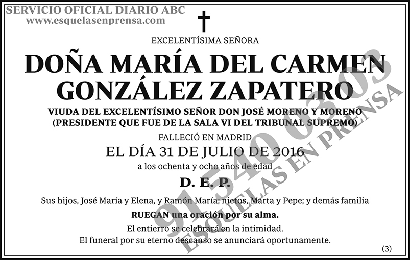 María del Carmen González Zapatero
